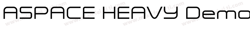 ASPACE HEAVY Demo字体转换